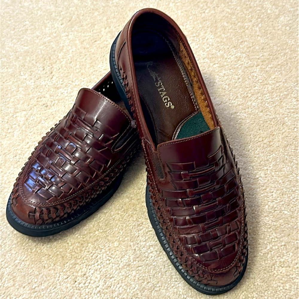 Vintage brown Deer Stag Mens Tijuana classic dress loafer Carlos 11W Brazil